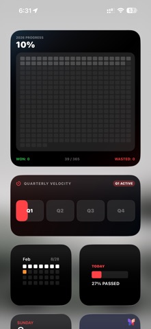Finite Life : Calendar Widgets Screenshot 5 of 10