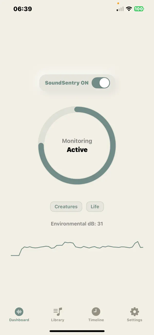 Screenshot #1 pour SoundSentry