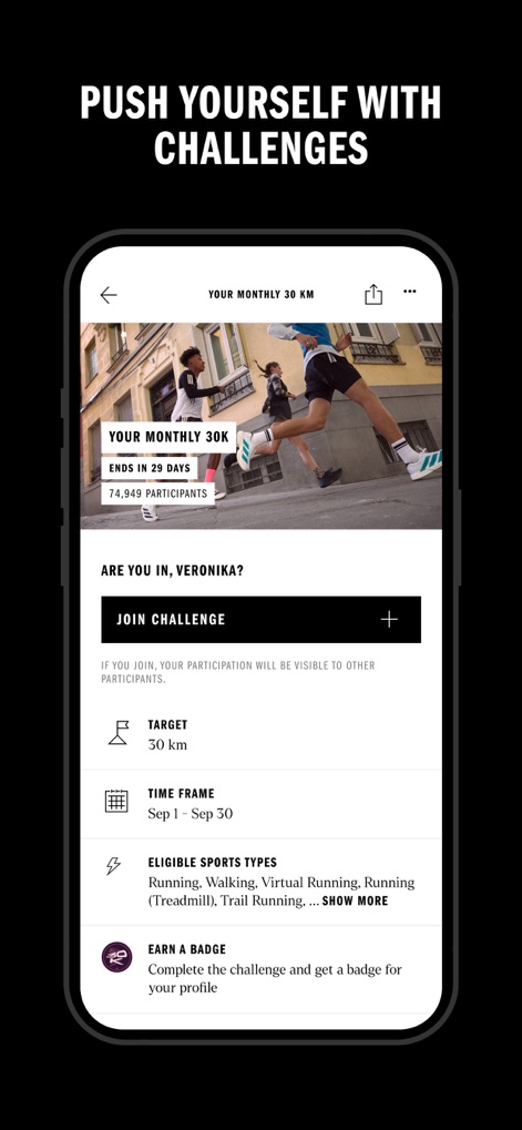 adidas Running: Run tracker - Embrace New Challenges