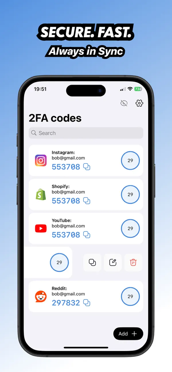 #2. Codes: 2FA Authenticator (iOS) Podle: Ihor Malovanyi