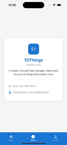 My 10 Things のスクリーンショット