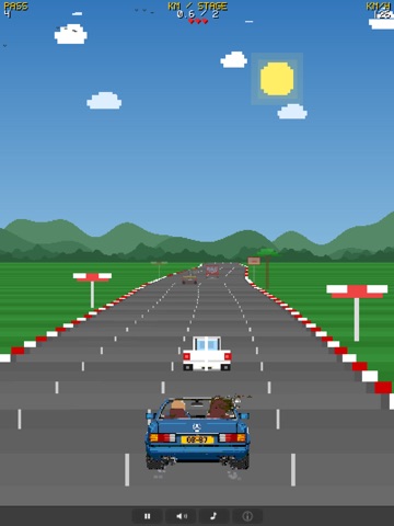 Outburn 87 Retro Arcade Racing iPad screenshot