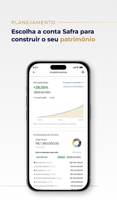 Safra: investimentos e conta iPhone screenshot 6 - Finance app