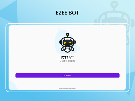EzeeBot iPad screenshot 1 - Business app