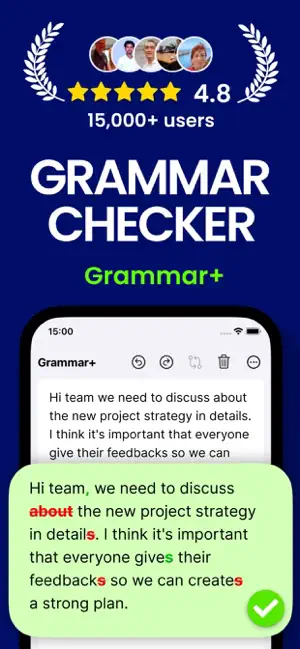 Grammar Checker AI: Grammar+ screenshot 1