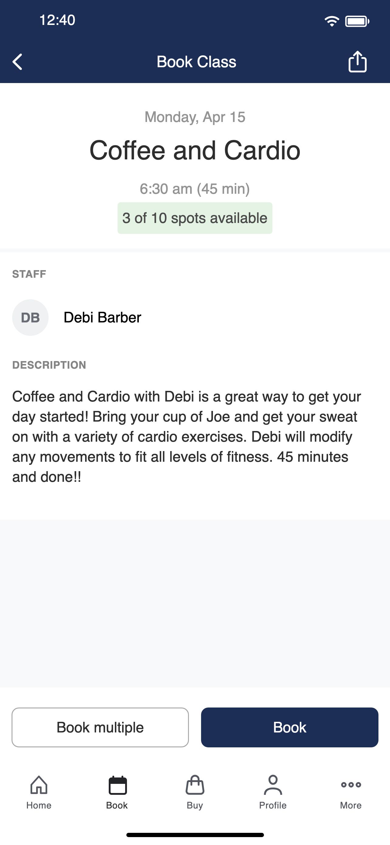 Vine Health and Fitness screenshot 3