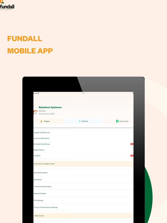 Fundall iPad screenshot 10 - Finance app