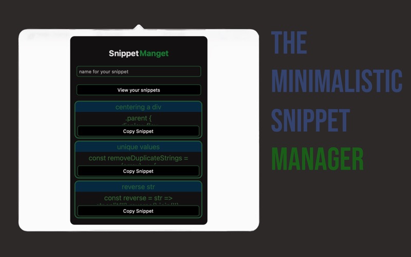 SnippetMagnet screenshot