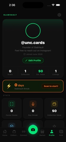 SlabVault iPhone screenshot