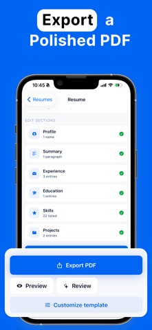 Resume CV Maker - ResumeFlow Screenshot 3 of 6