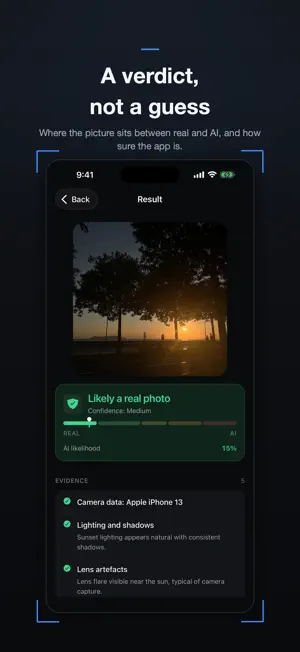 RealCheck AI: Photo Detector screenshot 2