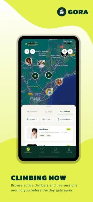 Gora - Find climbing partners screenshot 3