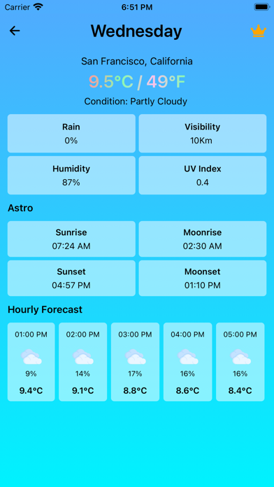 Weather: live forecast Screenshot