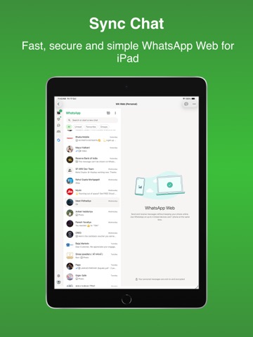Web Scan - Dual Chat iPad screenshot