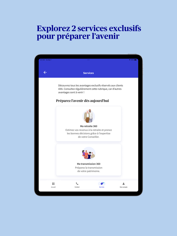 Mon AXA Assurance iPad screenshot 9
