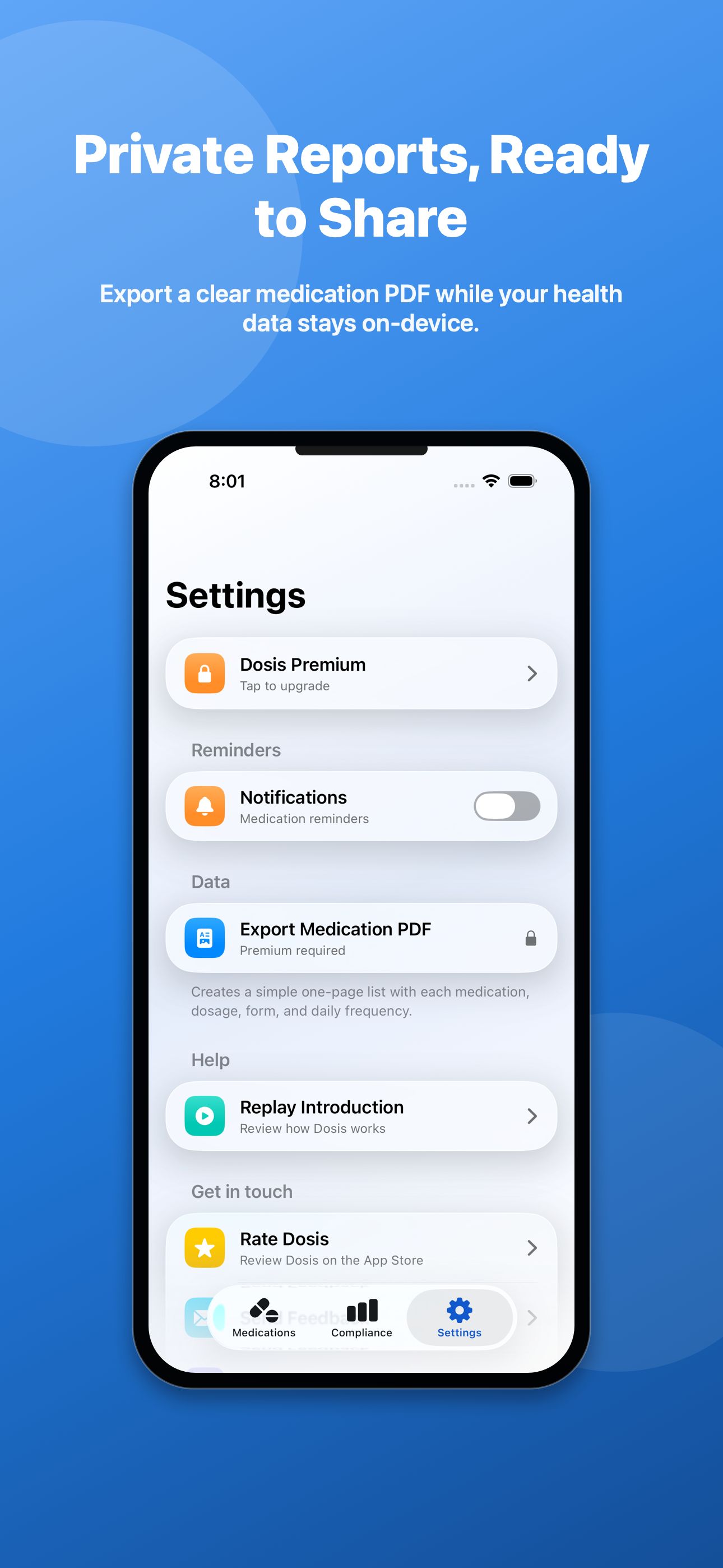 Medication Tracker - Dosis screenshot 4