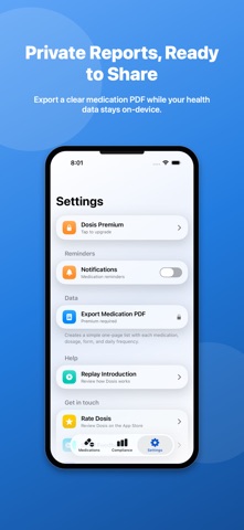 Medication Tracker - Dosis Screenshot 4 of 5
