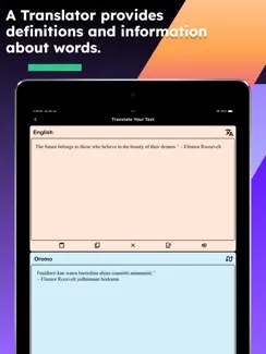 English Oromo Translator iPad image 2