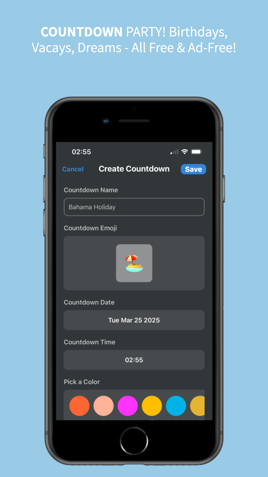 #1. Countdowns - Create Alerts (iOS) Av: Yusuf Yildirim