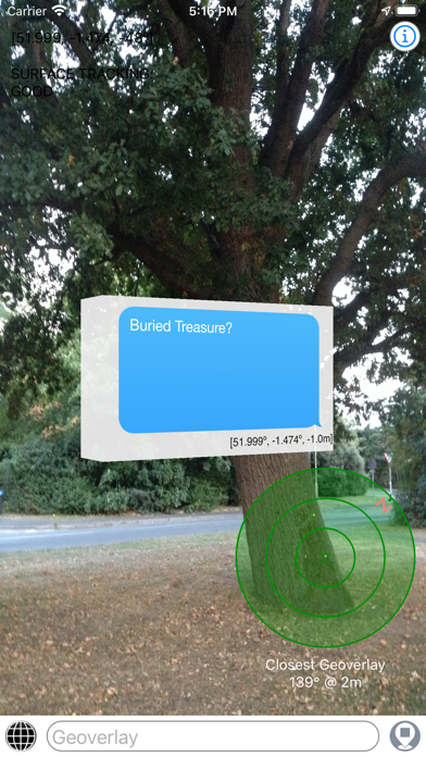 Screenshot #1 pour Geoverlay AR (Lite)