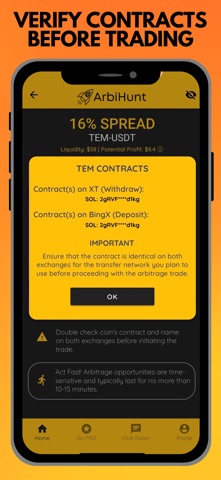 ArbiHunt - Crypto Arbitrage screenshot
