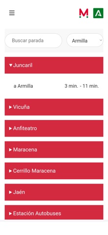 Metropolitano de Granada iPhone screenshot