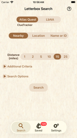 Screenshot #1 pour Clue Tracker for Letterboxing