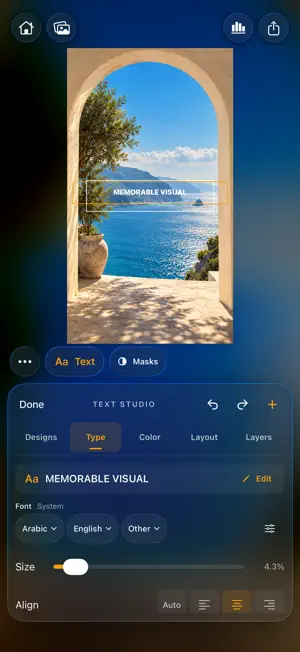 Halora: Text & Photo Editor screenshot 3