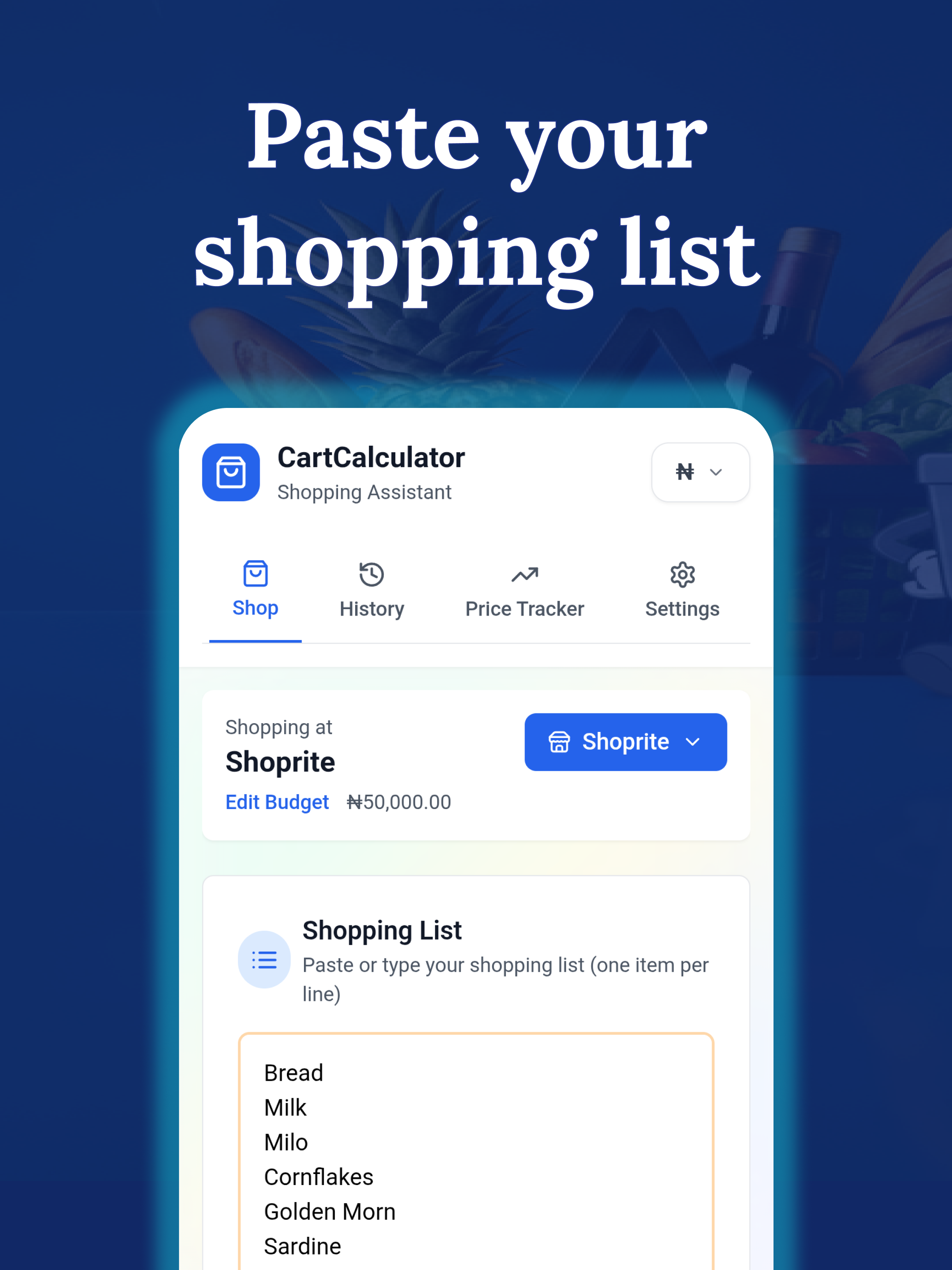 Cart Calculator: Grocery List screenshot 10