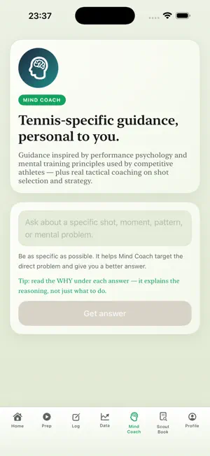 Clutch: Tennis Mental Coach screenshot 4