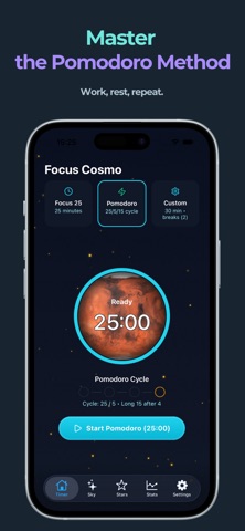 Focus Cosmo - Pomodoro & Timer screenshot