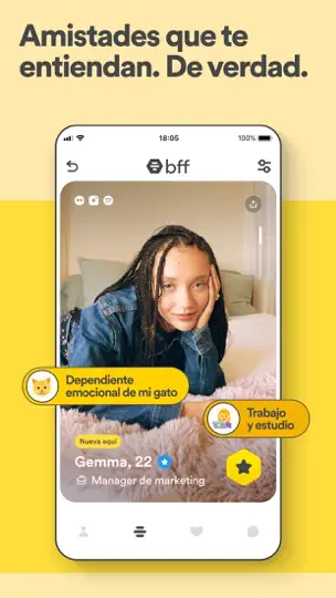Captura de pantalla de Bumble For Friends: Haz Amigos en iPhone 3