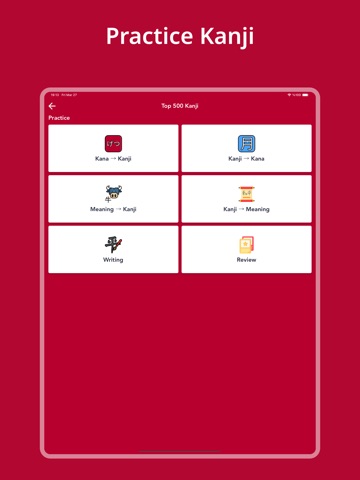 JLPT Japanese Words & Alphabet iPad screenshot