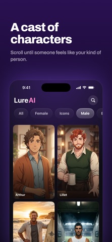 Lure AI: Character Chat Screenshot 2 of 5