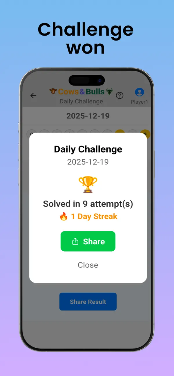 Screenshot #3 pour Cows and Bulls - Logic Game