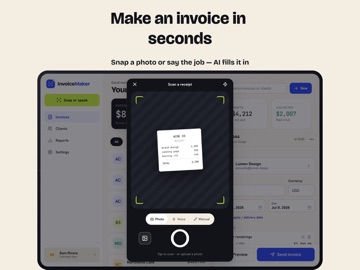 Invoice Maker, Receipt & Bill iPad screenshot