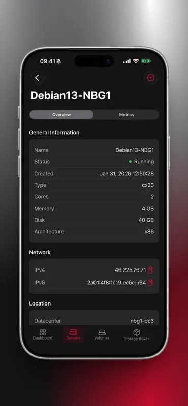 HeC: Hetzner Cloud no oficial screenshot 5 of 10