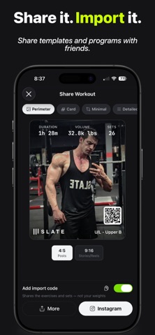 Slate Workout Tracker Gym Log Screenshot 8 of 10