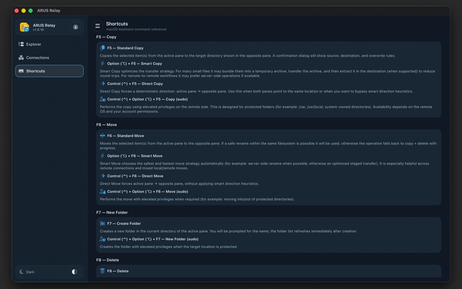 #3. ARUS Relay: SFTP & SSH (macOS) Podle: AwardSofts LLC