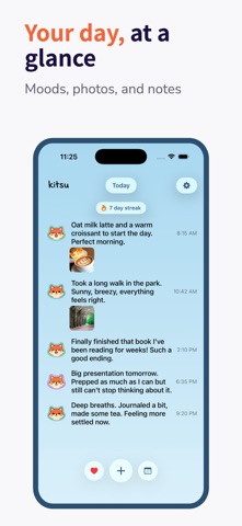 mood tracker: kitsu Screenshot 1 of 7