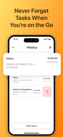 GeoReminder: Location Reminder iPhone screenshot