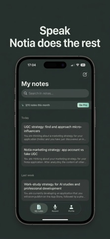 Notia: Voice AI Note Taker Screenshot 6 of 6