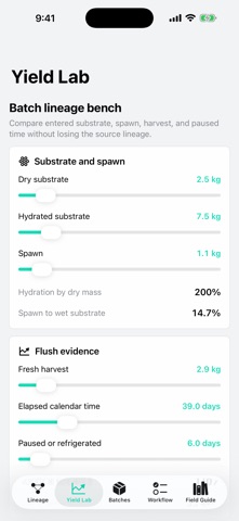 Mycophase: Grow Ledger のスクリーンショット