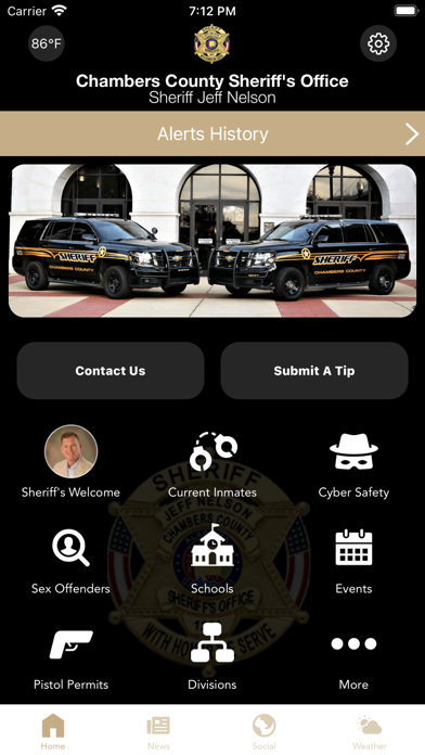Chambers County Sheriff Office Screenshot