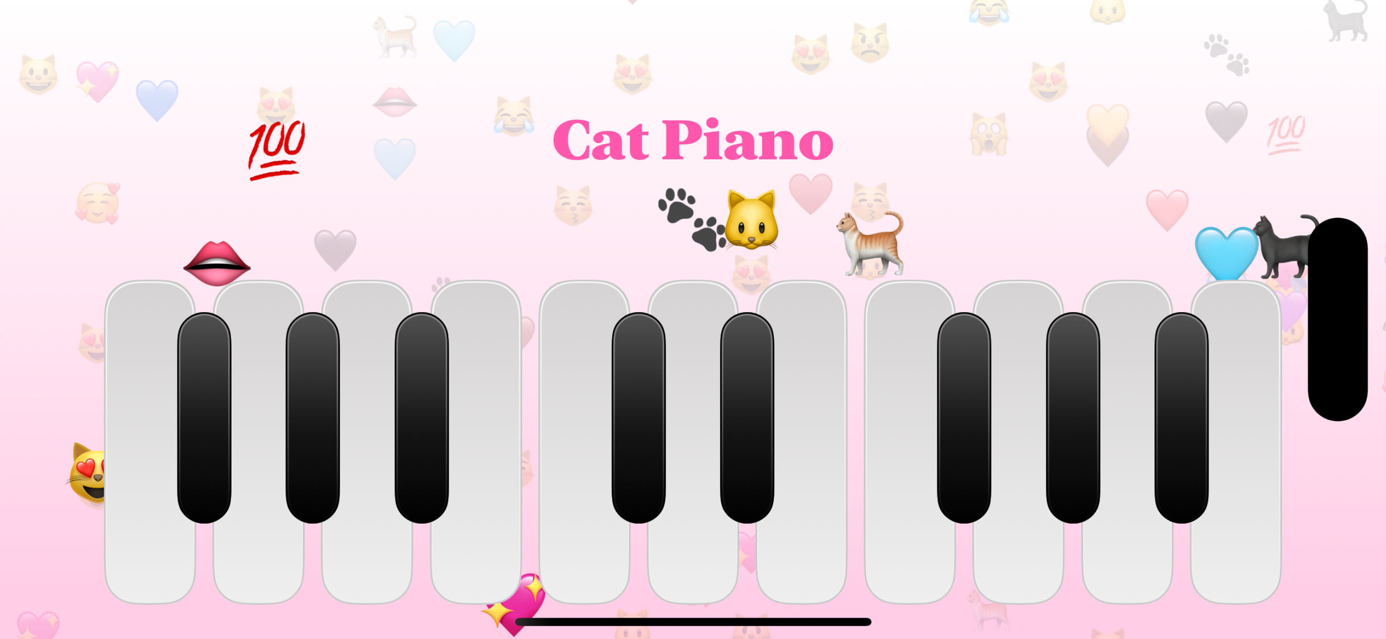 Cat Piano Music Keyboard