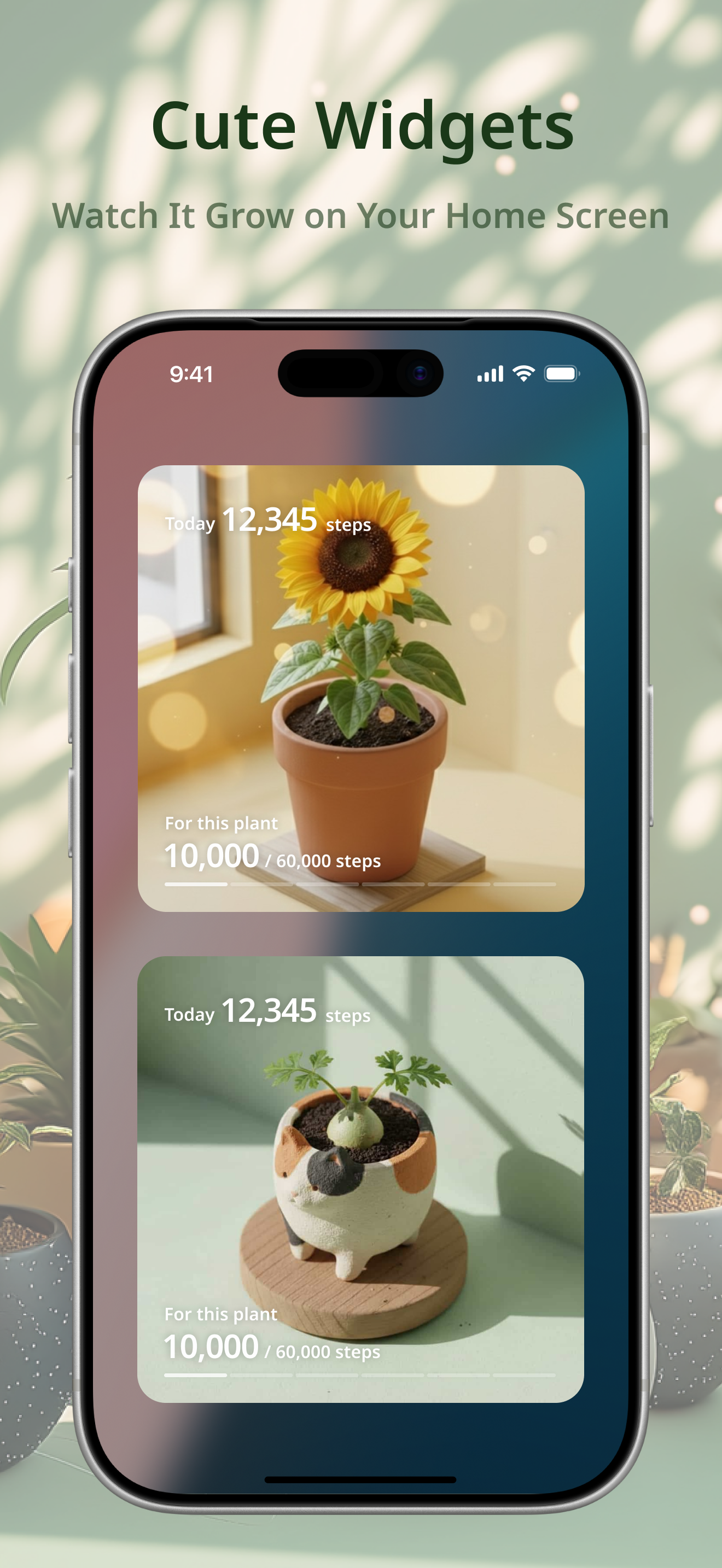 PixelPot: Step Tracker Garden screenshot 2