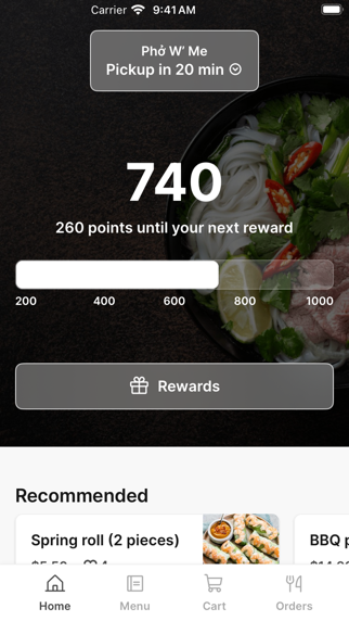 Phở W’ Me iPhone screenshot 1 - Food & Drink app