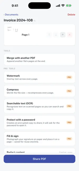 PocketPDF: Edit & Sign screenshot 2
