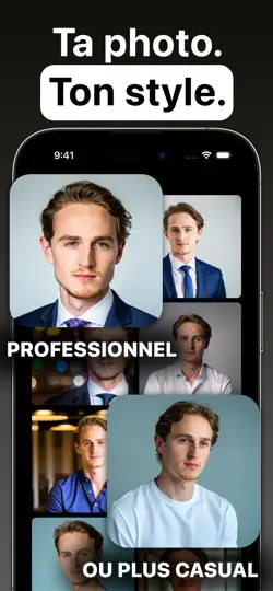 Capture d'écran de RealFake Photos - AI Headshots sur iPhone 4