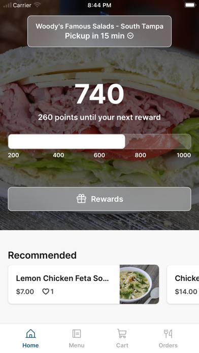 Woody's Salads To Go iPhone screenshot 1 - Food & Drink app
